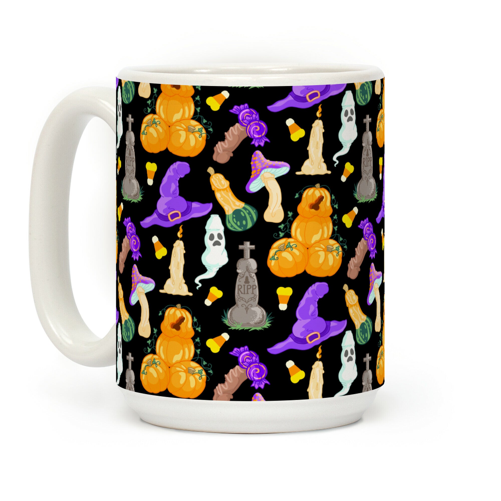 Halloween Peens Pattern Coffee Mug