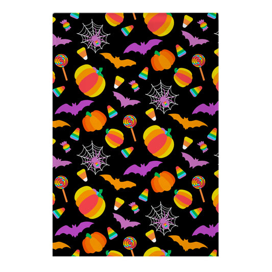 Gay Pride Halloween Pattern Garden Flag