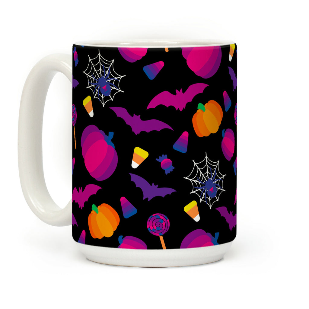 Bisexual Pride Halloween Pattern Coffee Mug