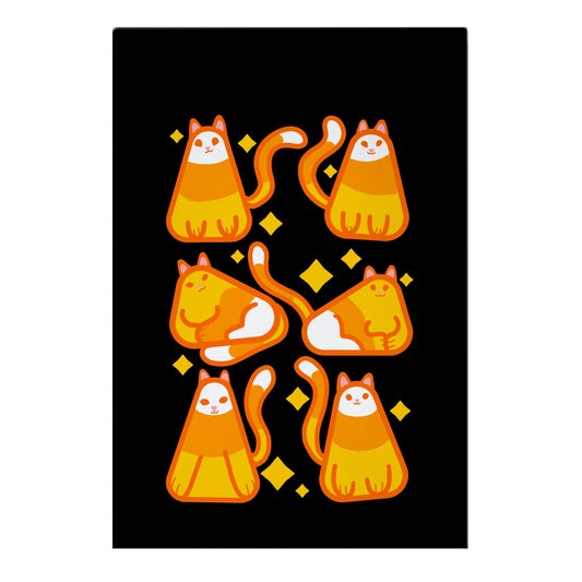 Candy Corn Cats Garden Flag