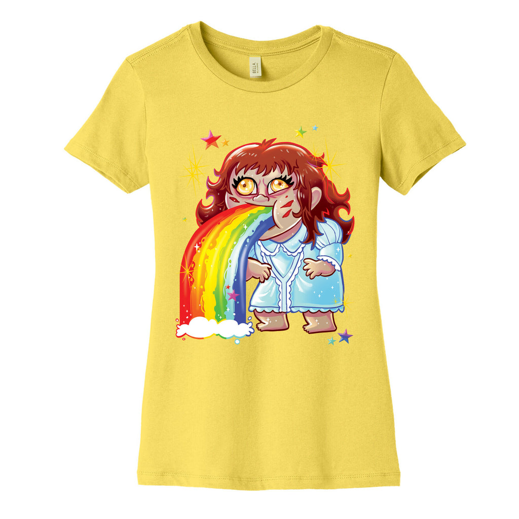 90's Rainbow Barfing Exorcist Women's Cotton Tee