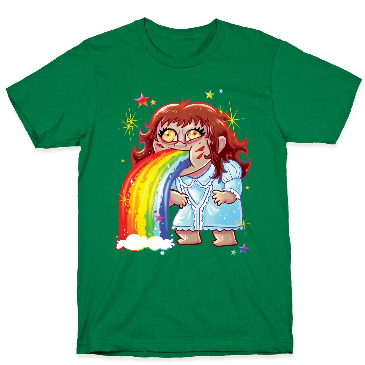 90's Rainbow Barfing Exorcist T-Shirt