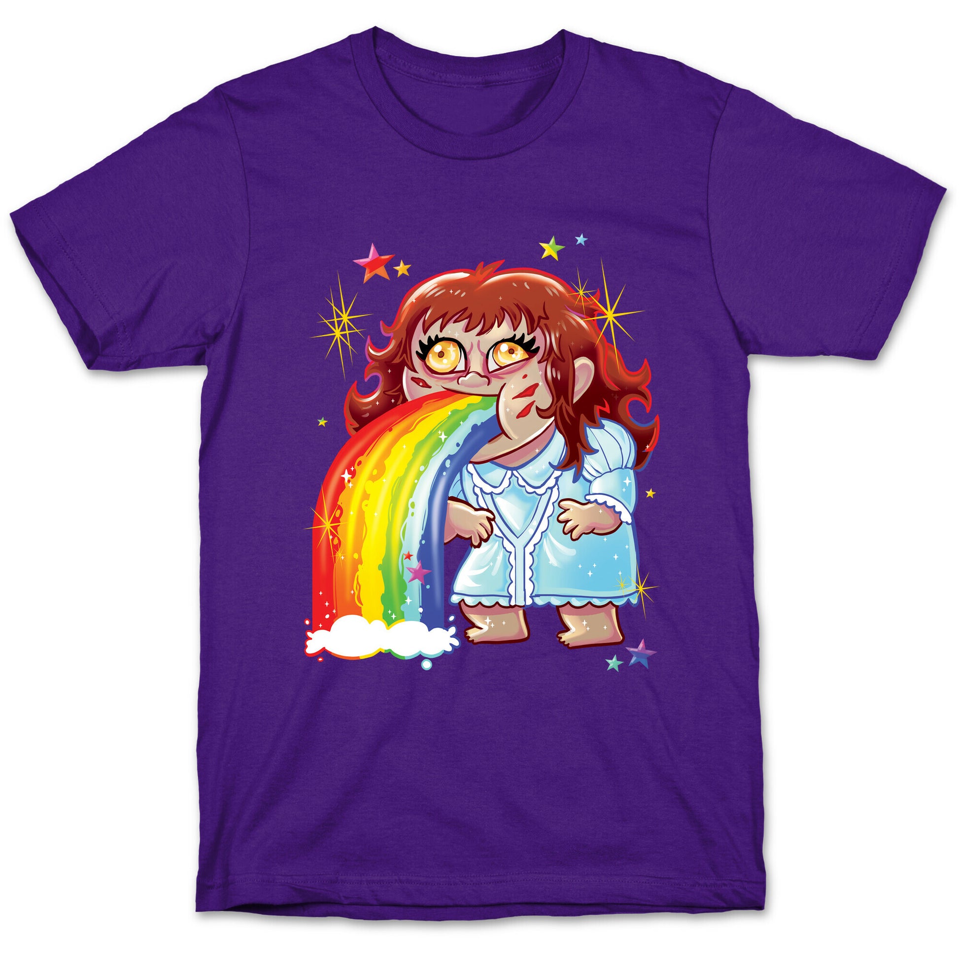 90's Rainbow Barfing Exorcist T-Shirt