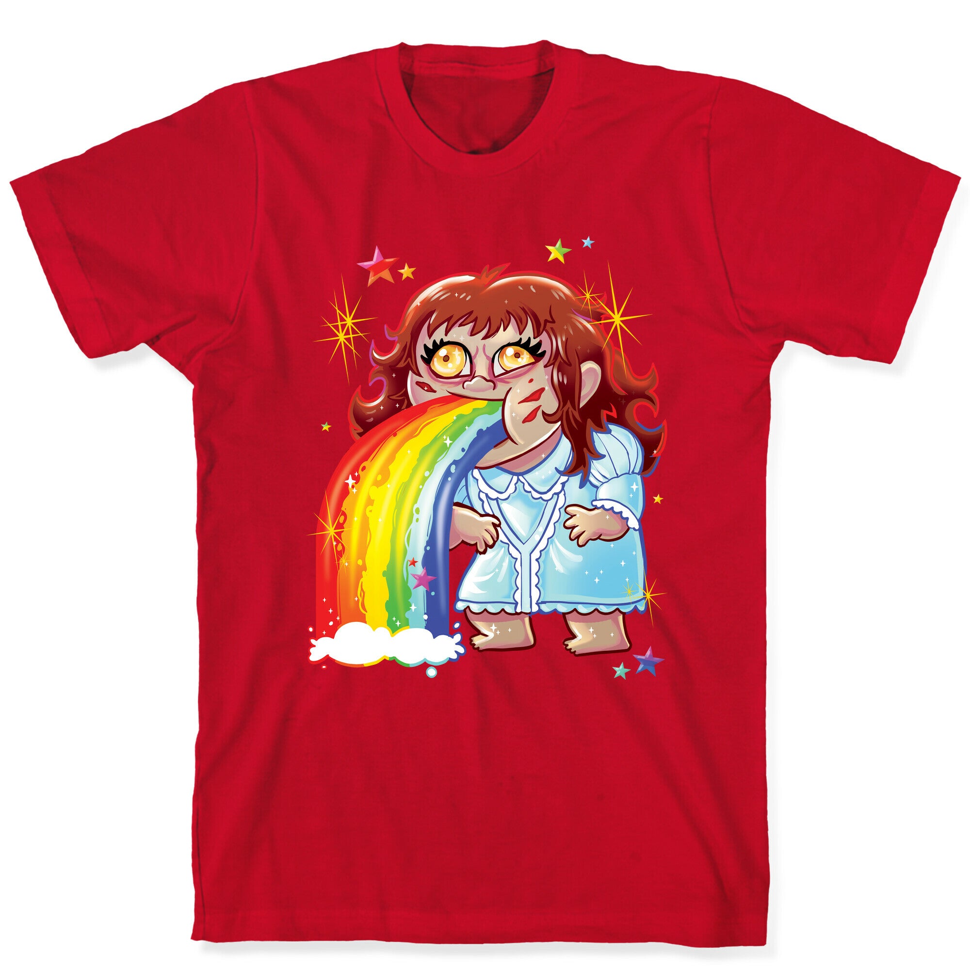 90's Rainbow Barfing Exorcist T-Shirt