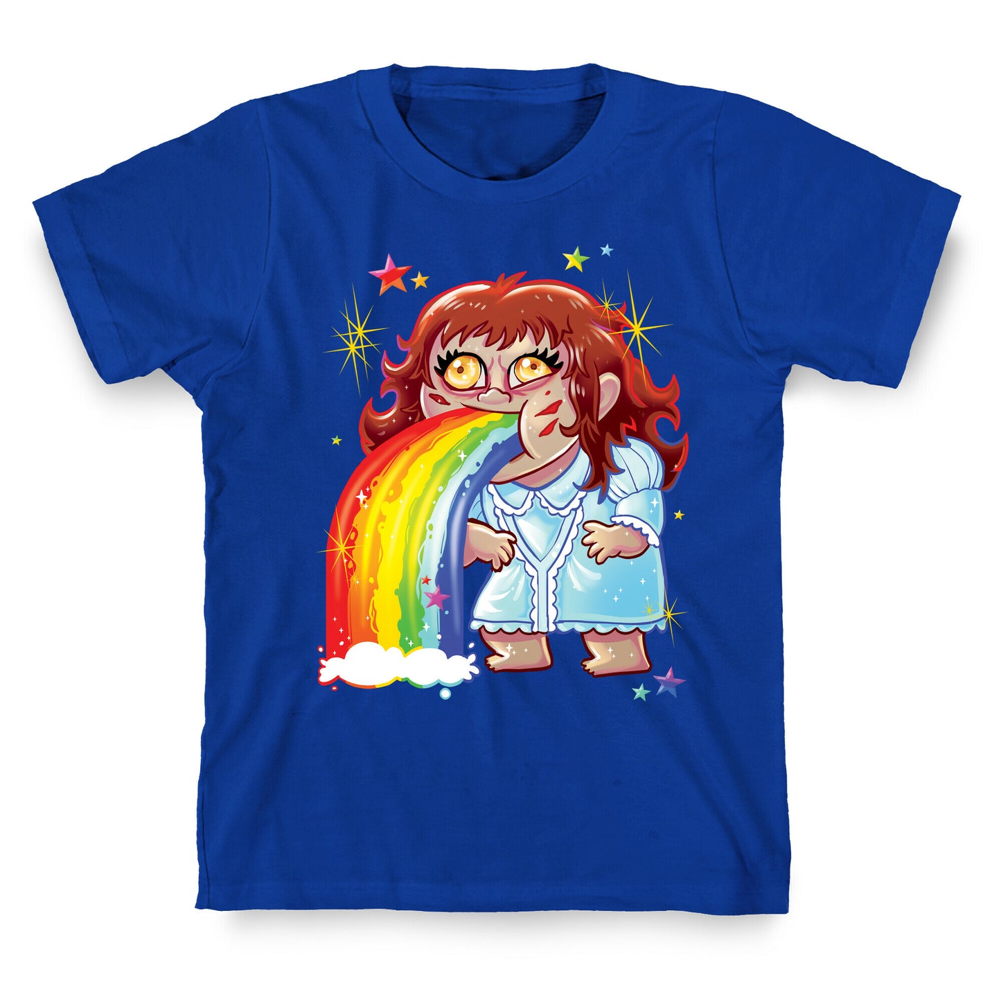 90's Rainbow Barfing Exorcist T-Shirt