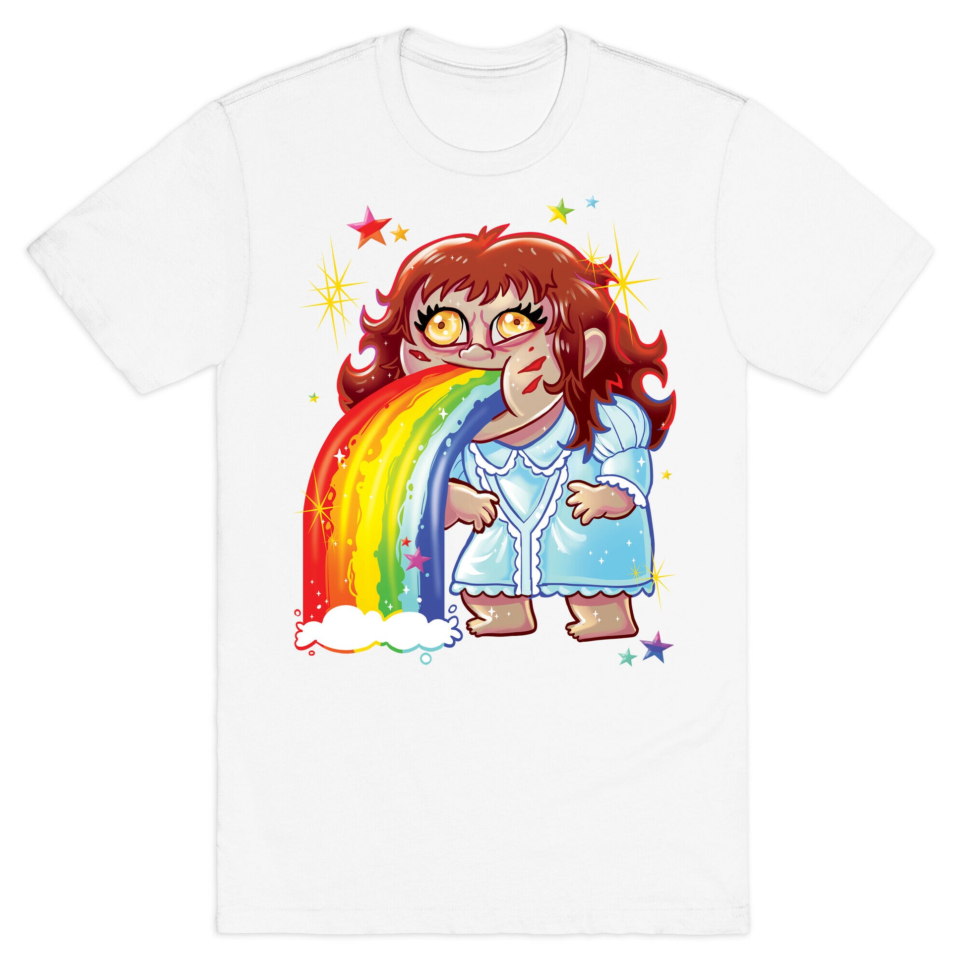 90's Rainbow Barfing Exorcist T-Shirt