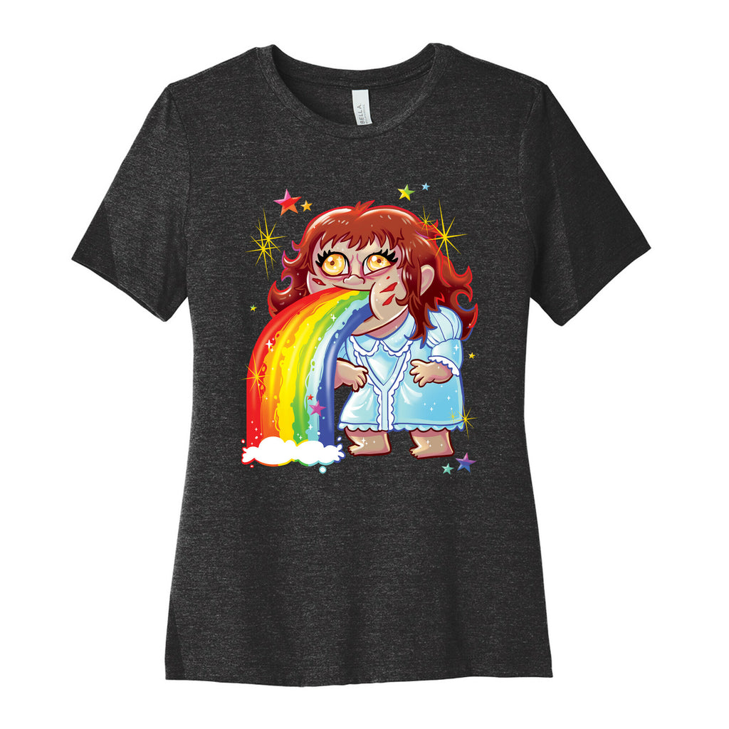 90's Rainbow Barfing Exorcist Women's Cotton Tee