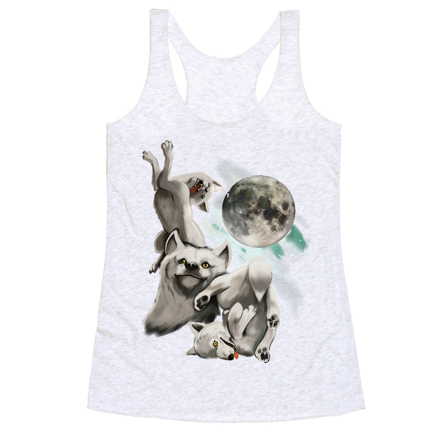 Three Wolf Moon Moon Racerback Tank