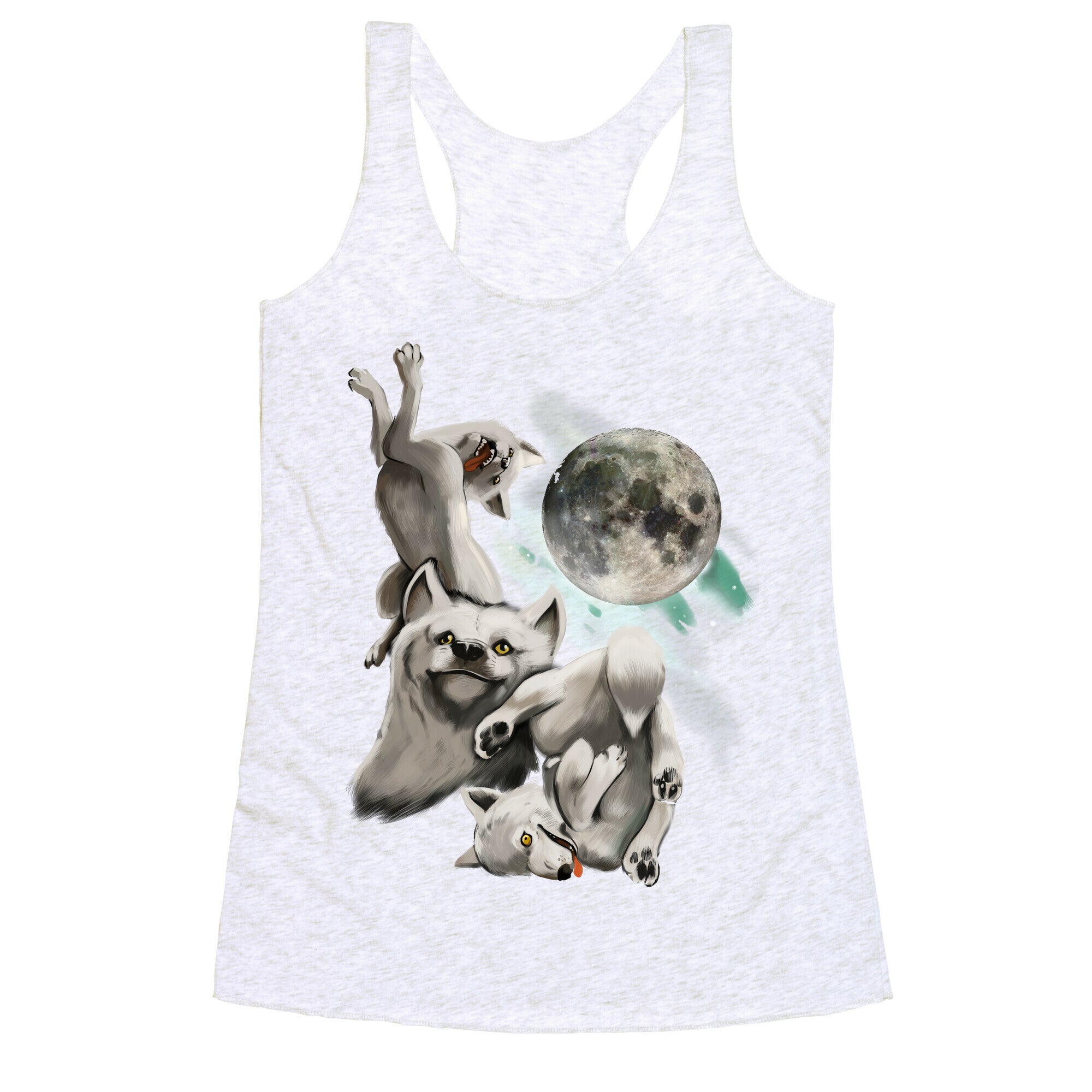 Three Wolf Moon Moon Racerback Tank
