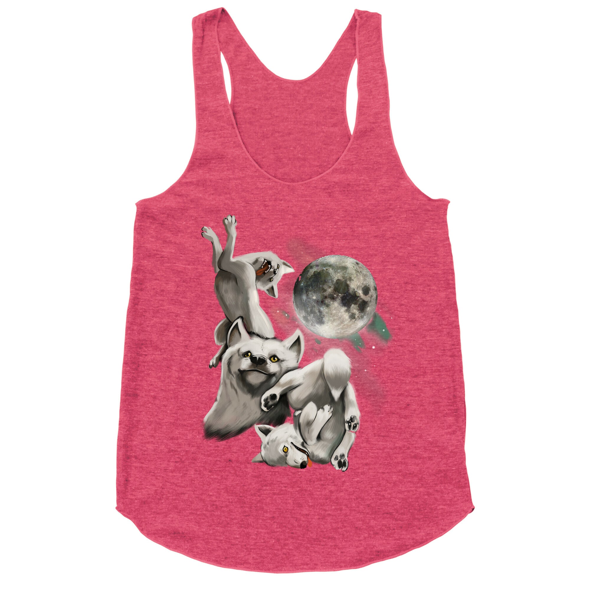 Three Wolf Moon Moon Racerback Tank