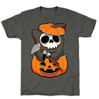 Cute Halloween Grim Reaper Unisex Triblend Tee
