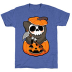 Cute Halloween Grim Reaper Unisex Triblend Tee