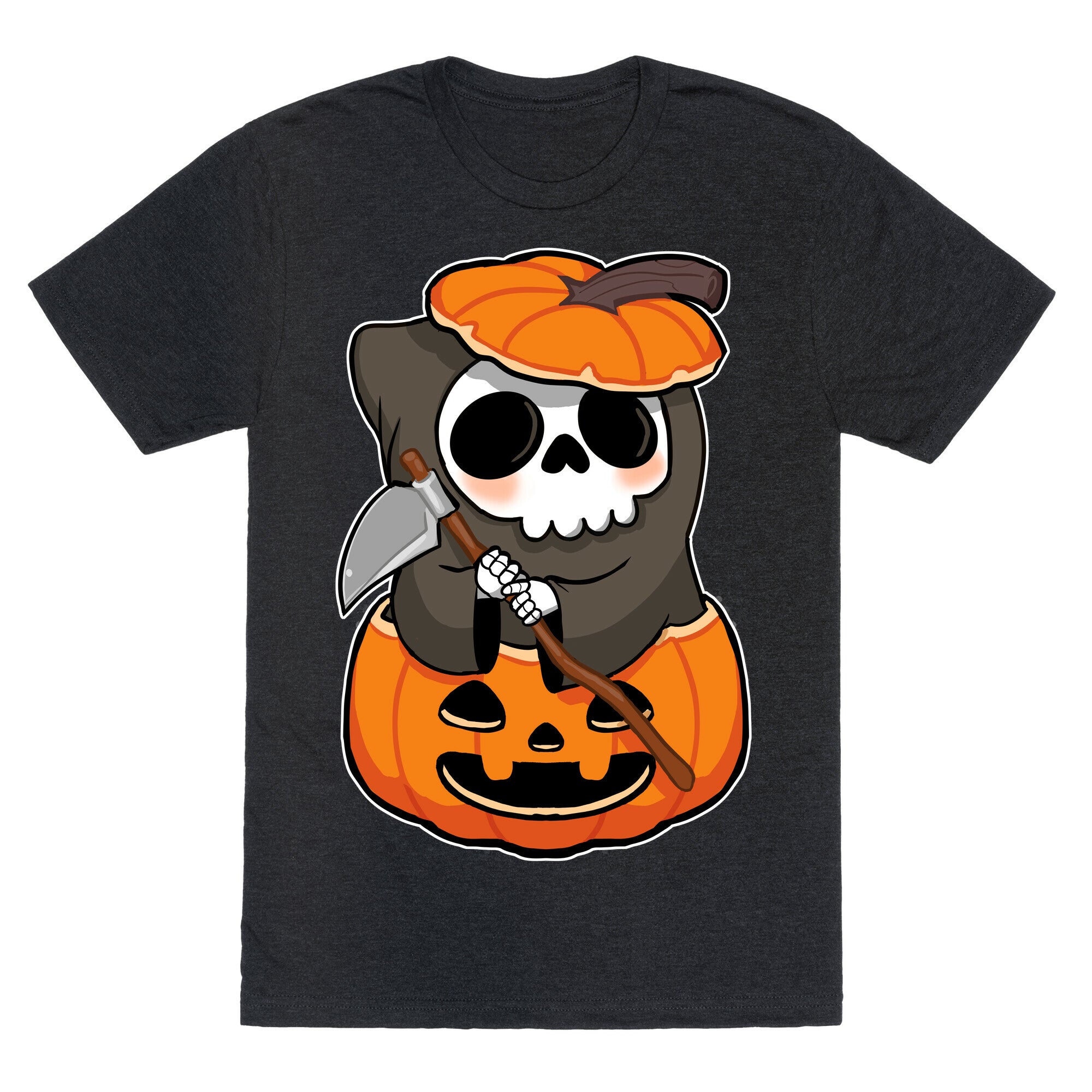 Cute Halloween Grim Reaper Unisex Triblend Tee