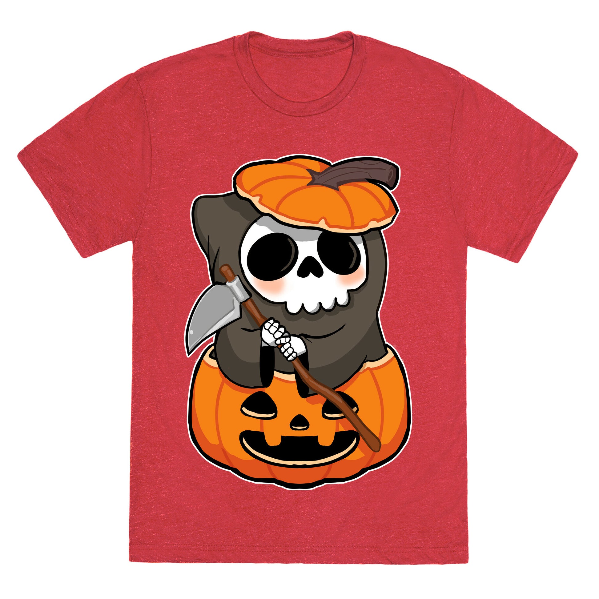 Cute Halloween Grim Reaper Unisex Triblend Tee