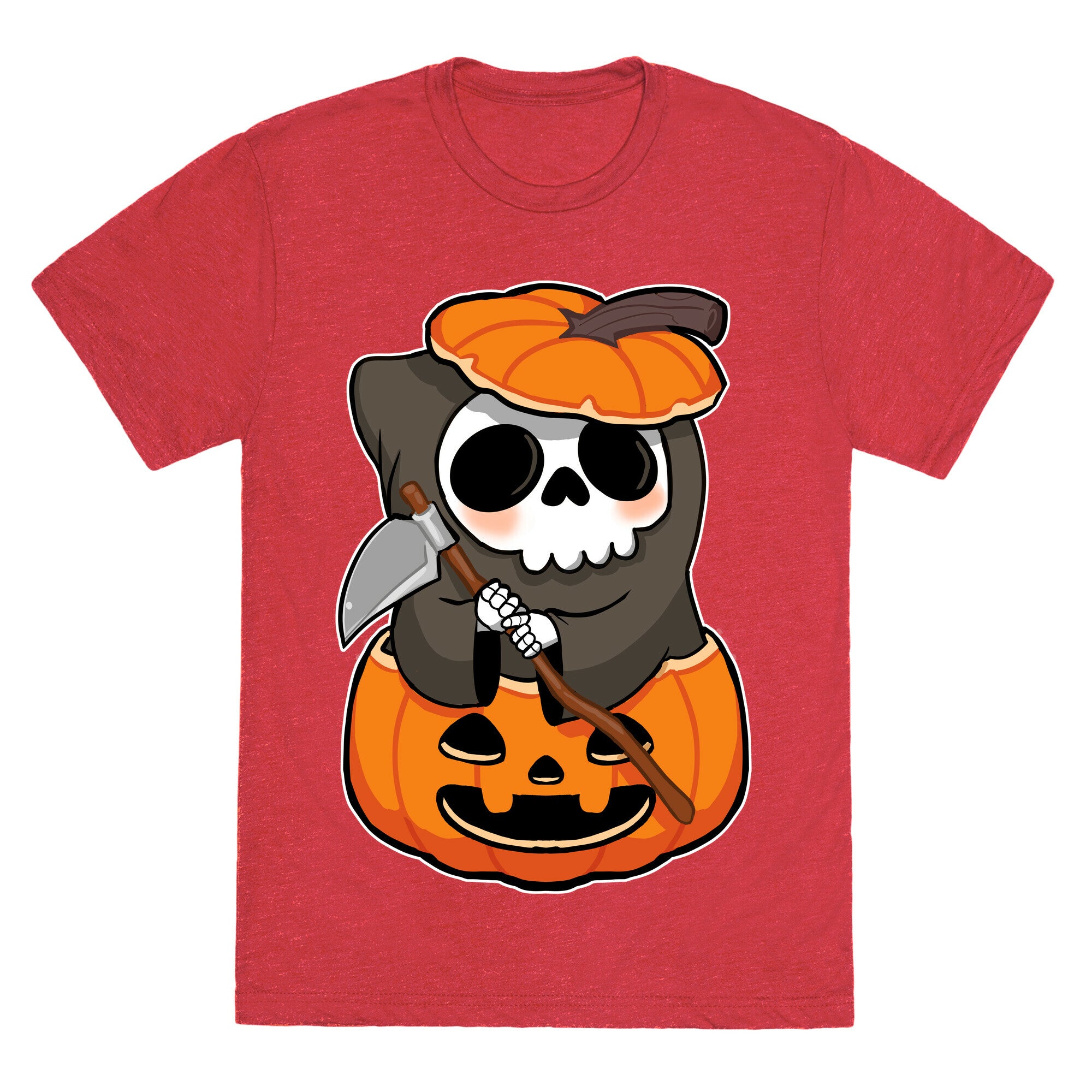 Cute Halloween Grim Reaper Unisex Triblend Tee