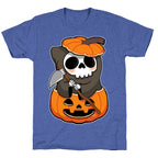 Cute Halloween Grim Reaper Unisex Triblend Tee