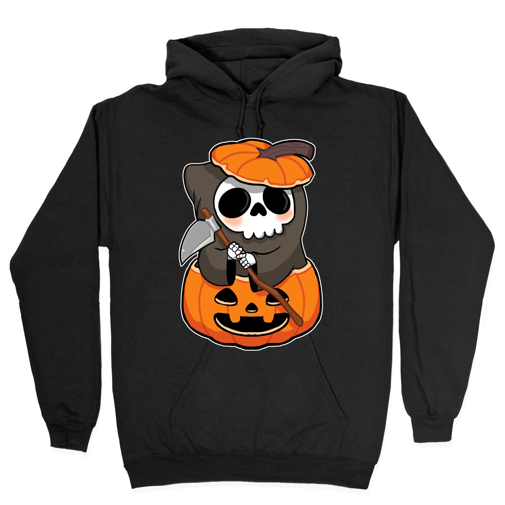 Cute Halloween Grim Reaper Hoodie