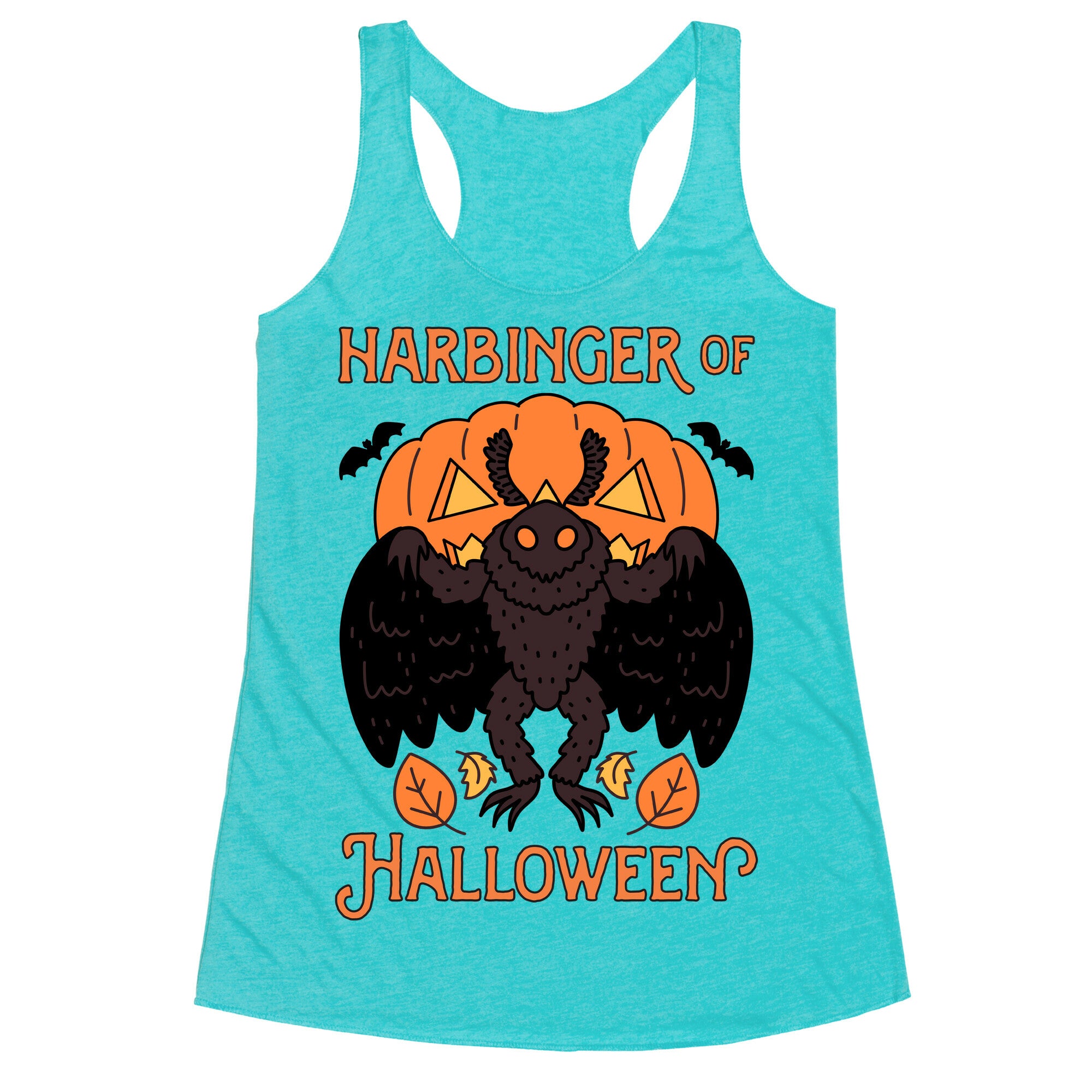 Harbinger of Halloween Mothman Racerback Tank