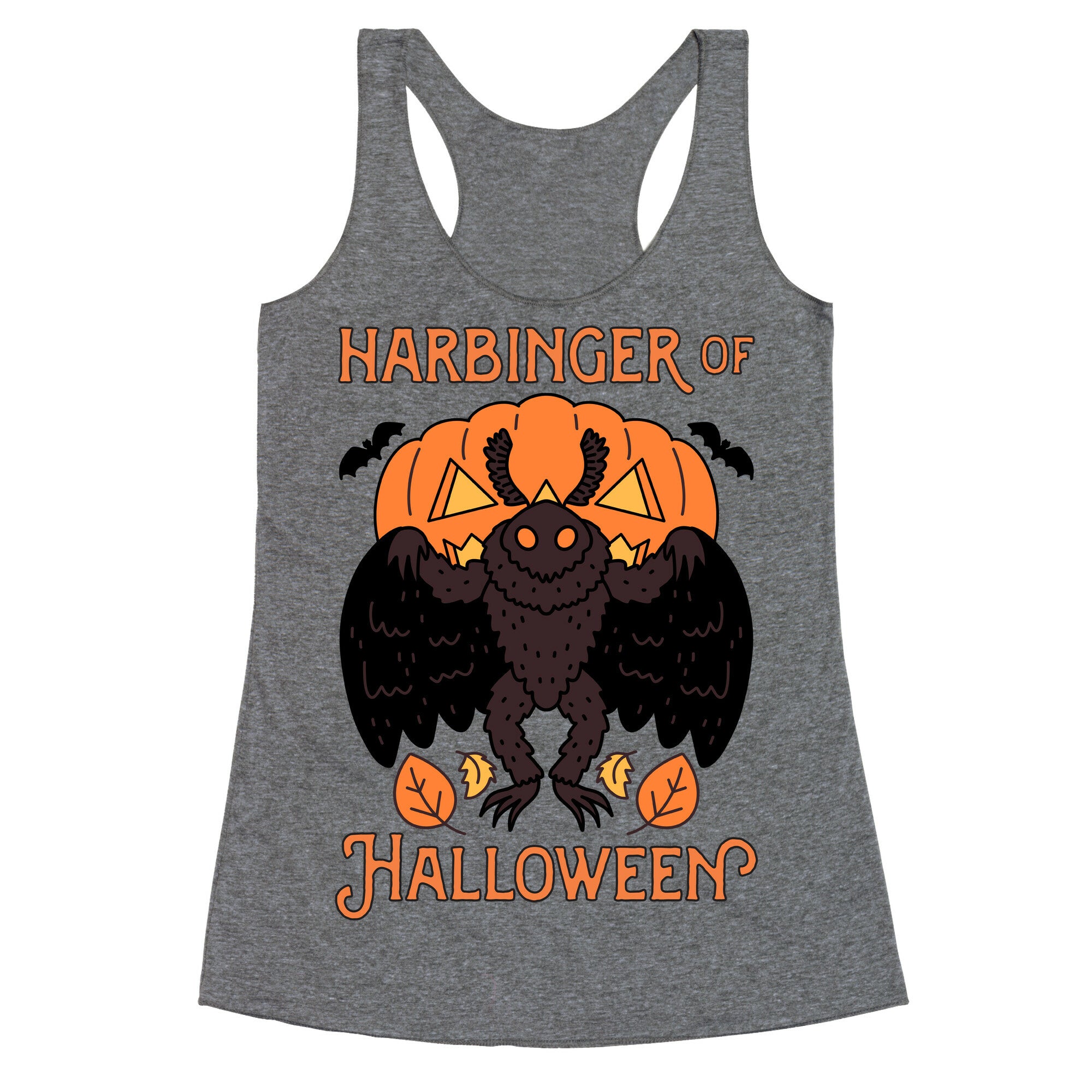 Harbinger of Halloween Mothman Racerback Tank