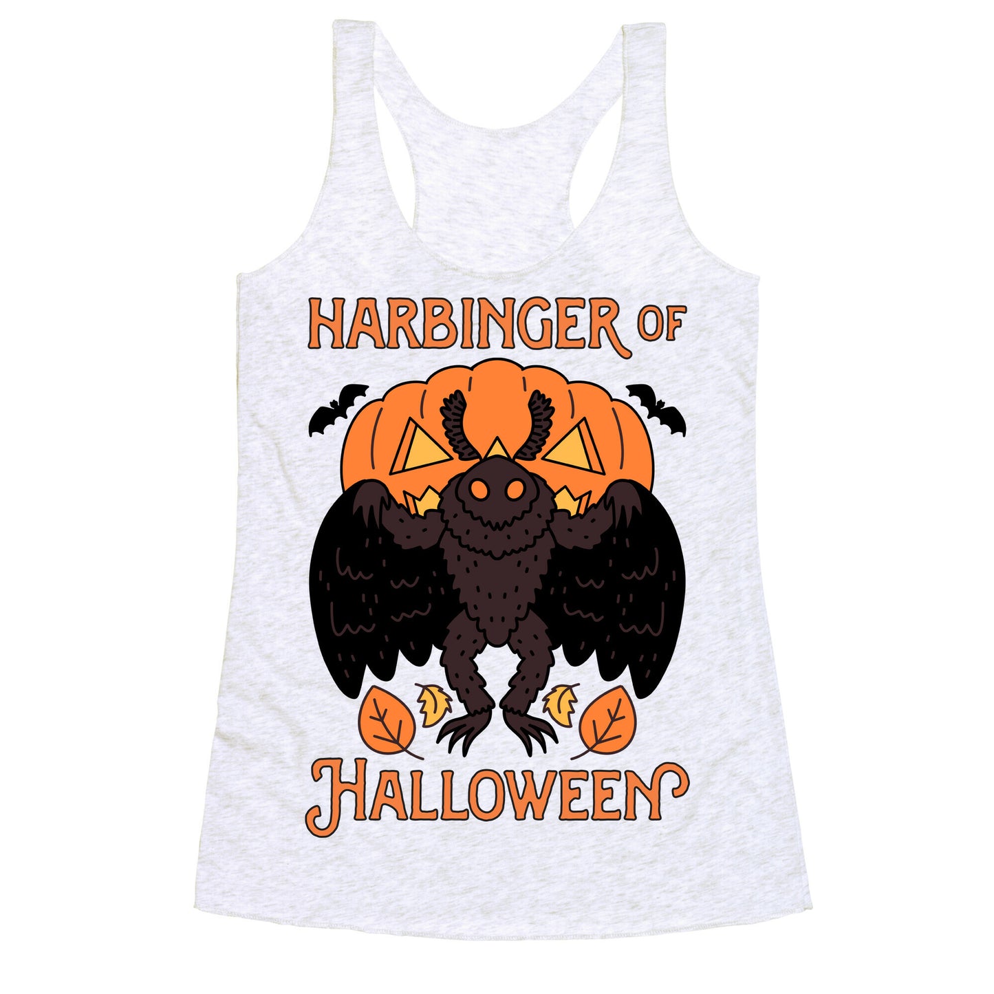 Harbinger of Halloween Mothman Racerback Tank