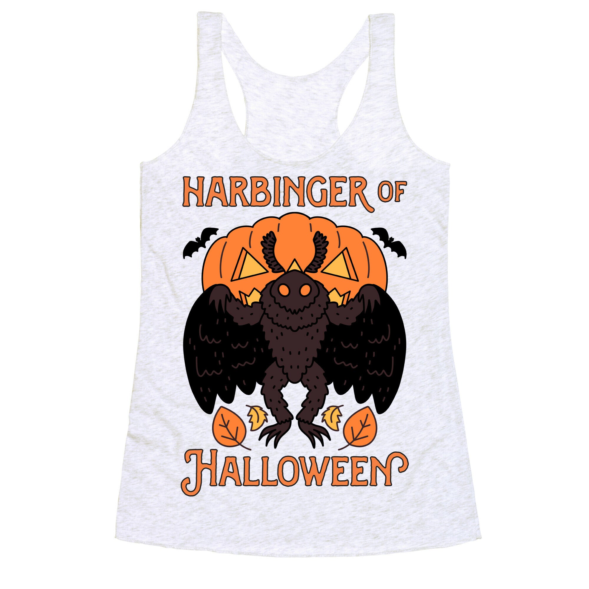 Harbinger of Halloween Mothman Racerback Tank