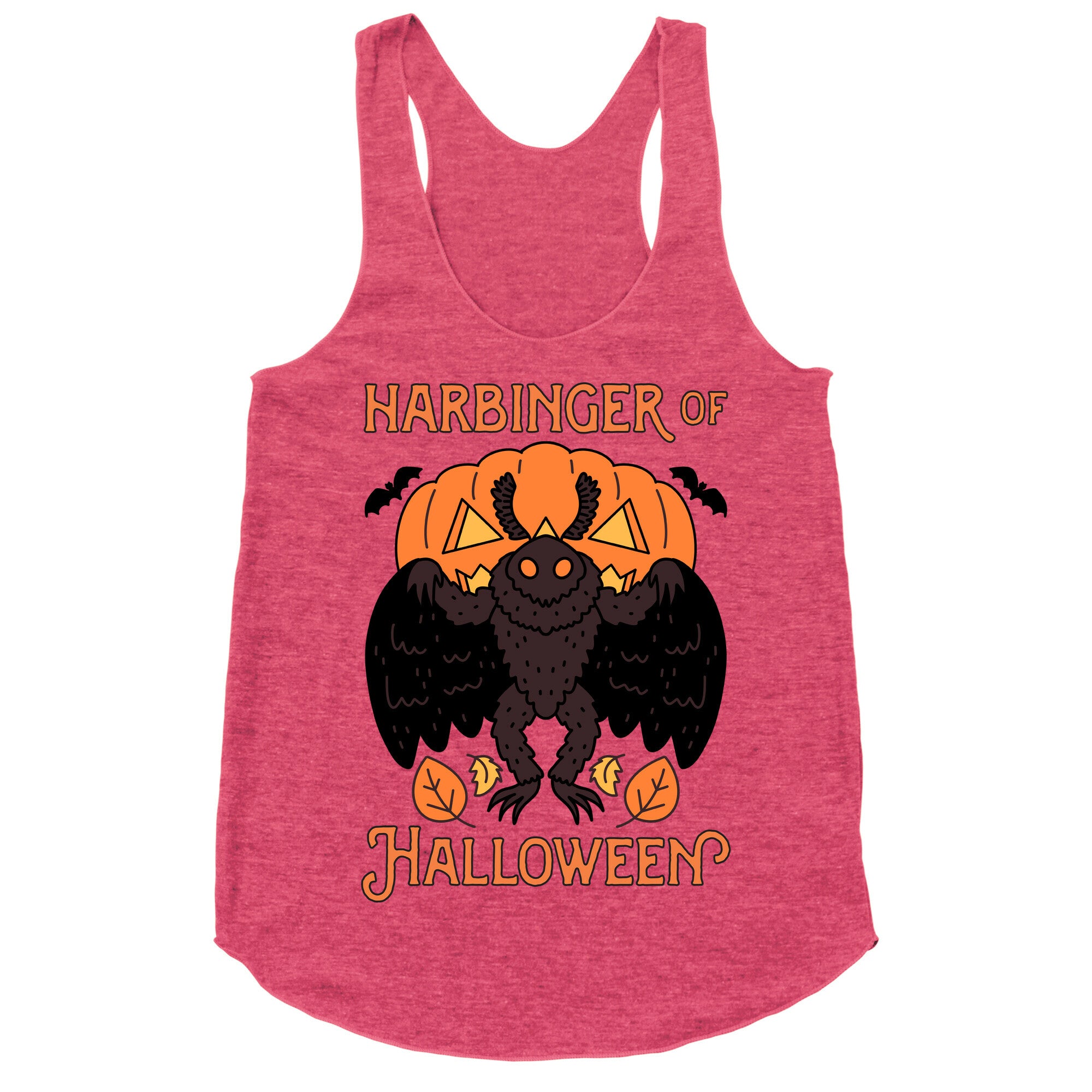 Harbinger of Halloween Mothman Racerback Tank