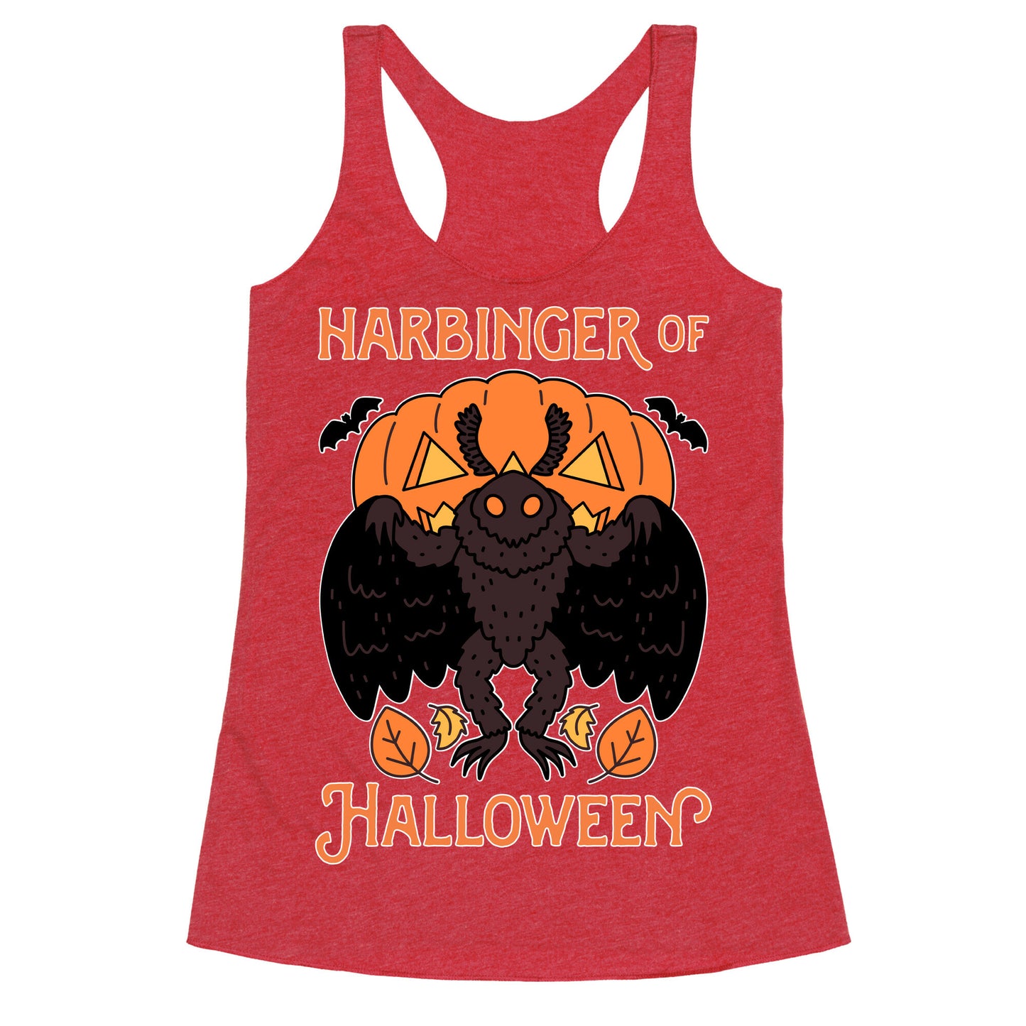 Harbinger of Halloween Mothman Racerback Tank