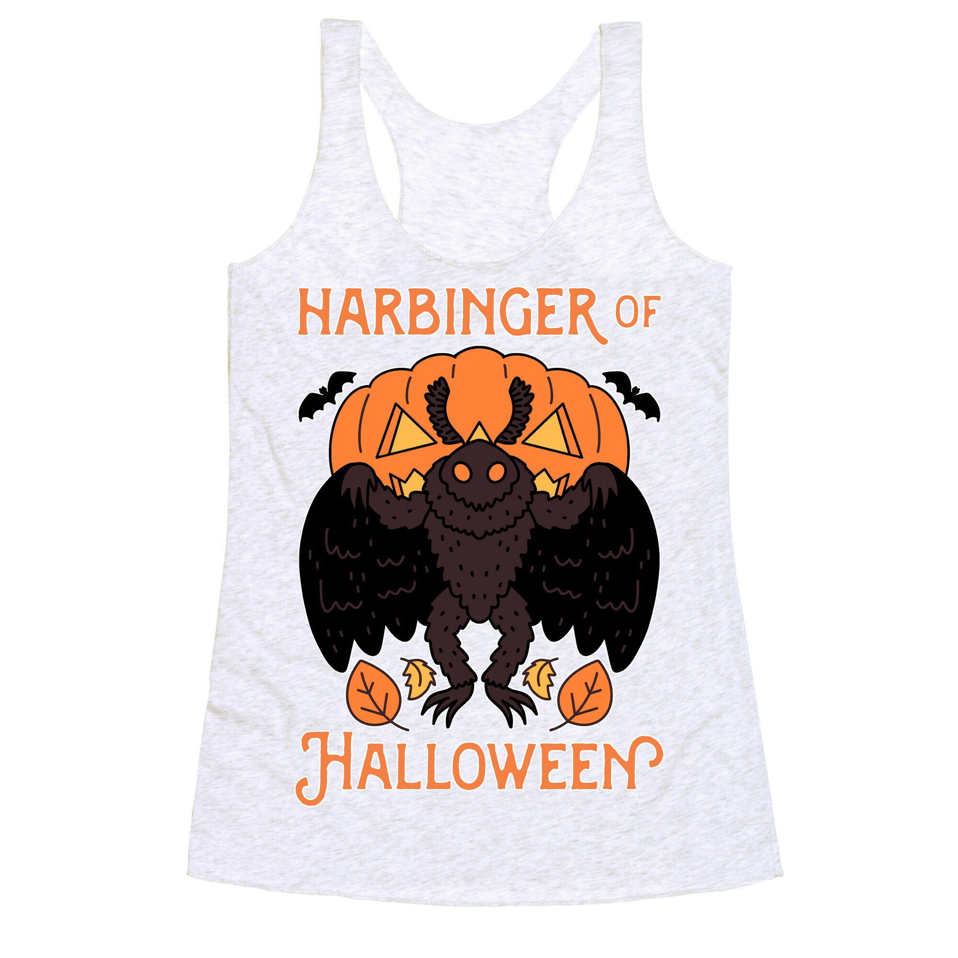 Harbinger of Halloween Mothman Racerback Tank