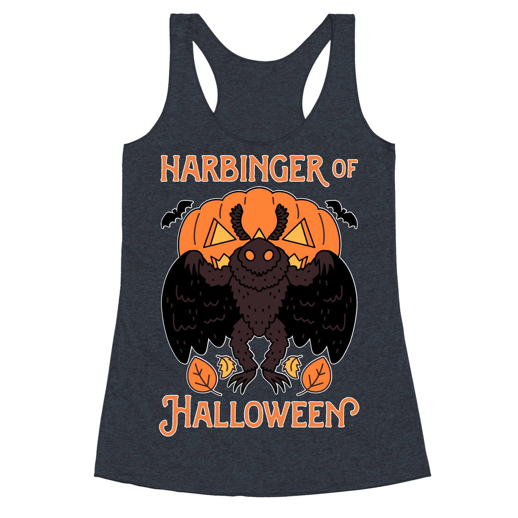 Harbinger of Halloween Mothman Racerback Tank