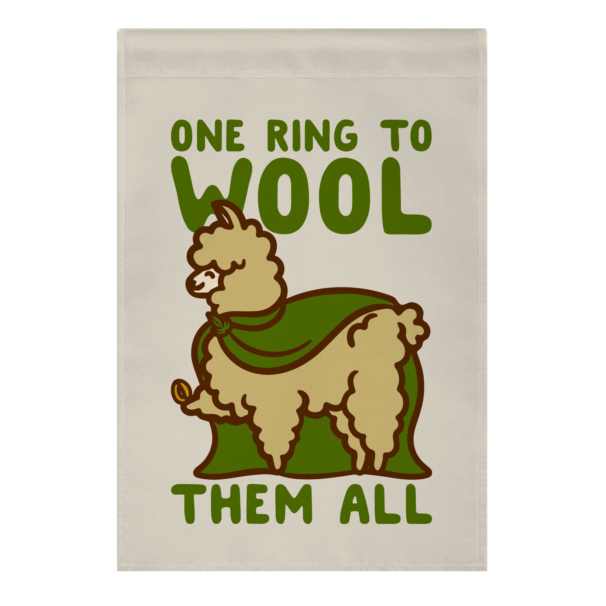 One Ring To Wool Them All Parody Garden Flag