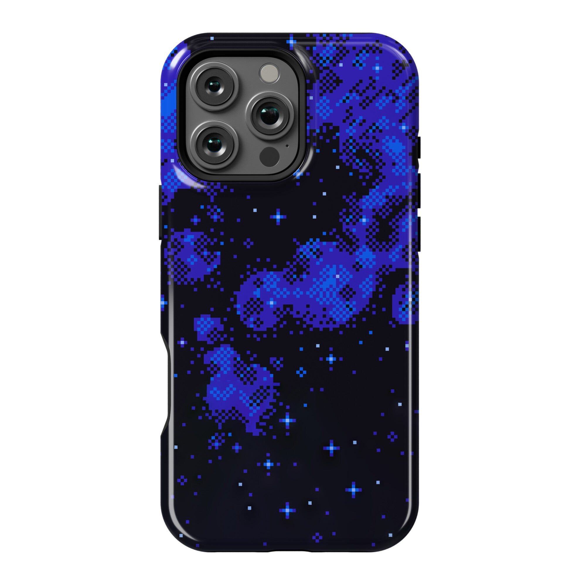 Pixelated Blue Nebula Phone Case