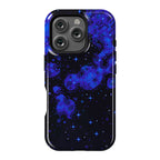 Pixelated Blue Nebula Phone Case