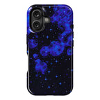 Pixelated Blue Nebula Phone Case