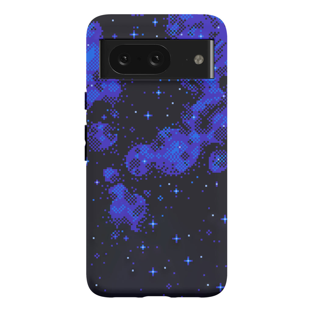 Pixelated Blue Nebula Phone Case