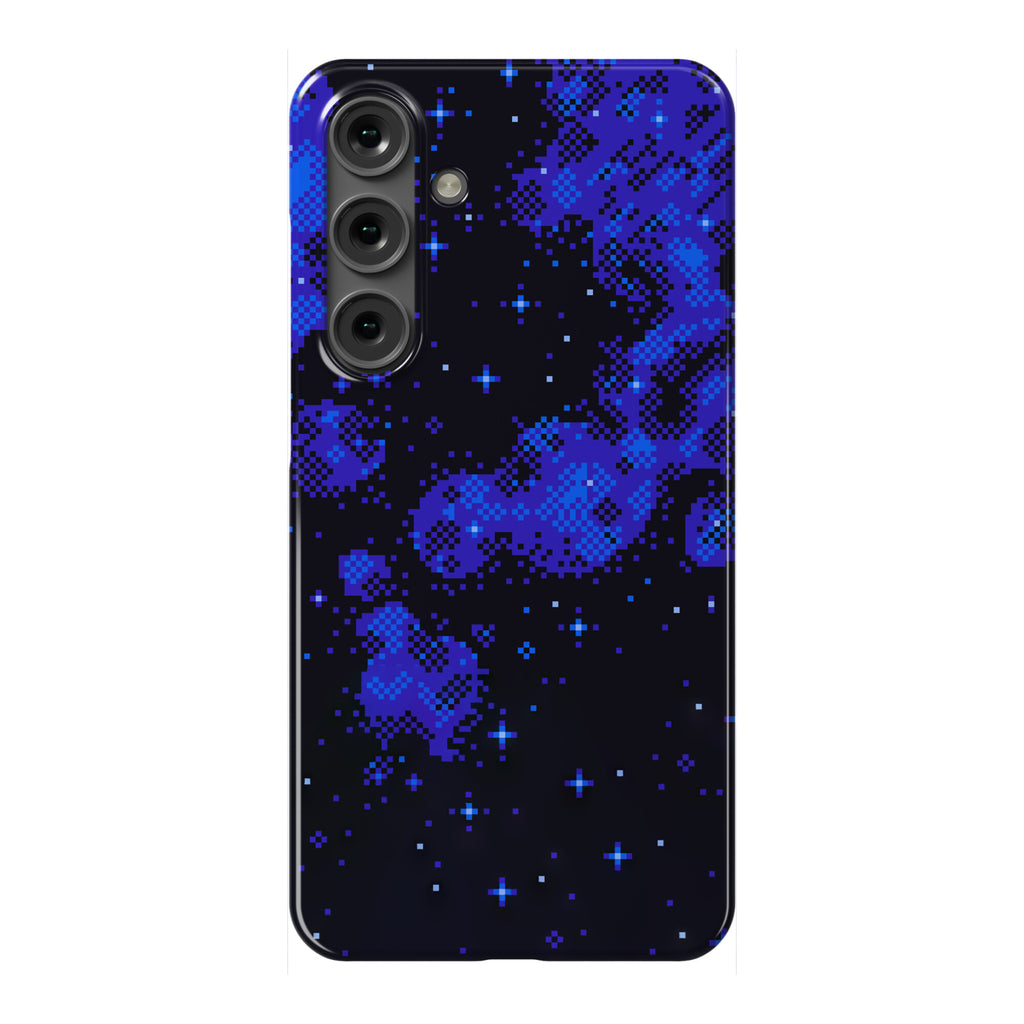 Pixelated Blue Nebula Phone Case