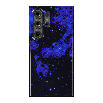 Pixelated Blue Nebula Phone Case