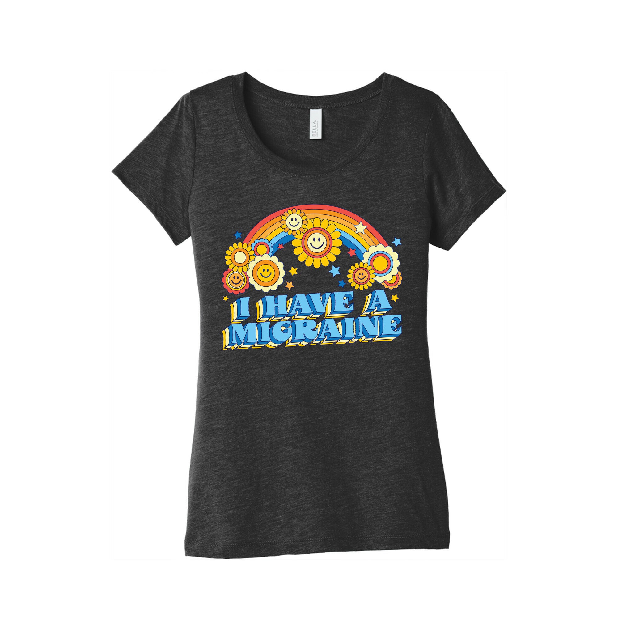 I Have a Migraine Retro Rainbow Women's Triblend Tee