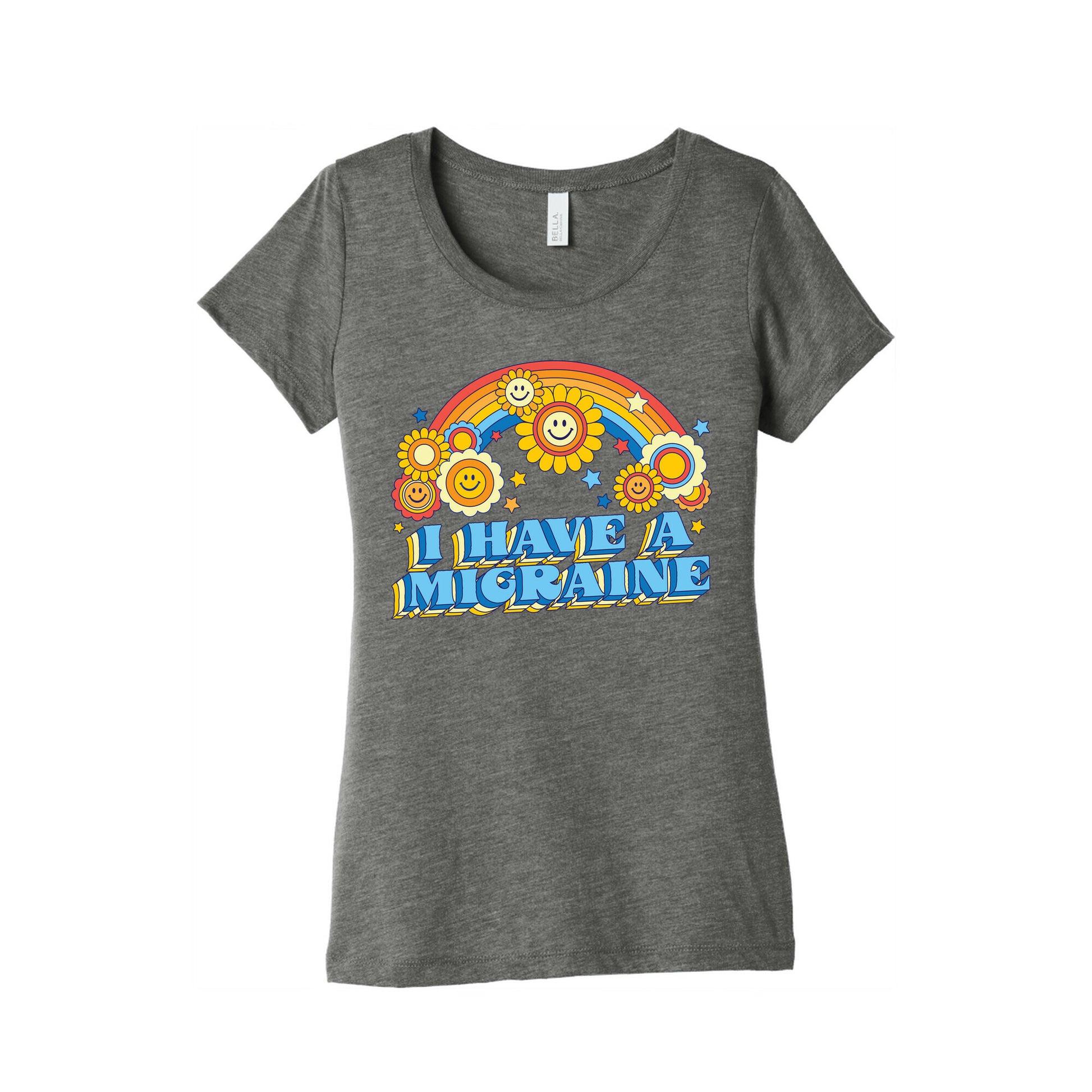 I Have a Migraine Retro Rainbow Women's Triblend Tee