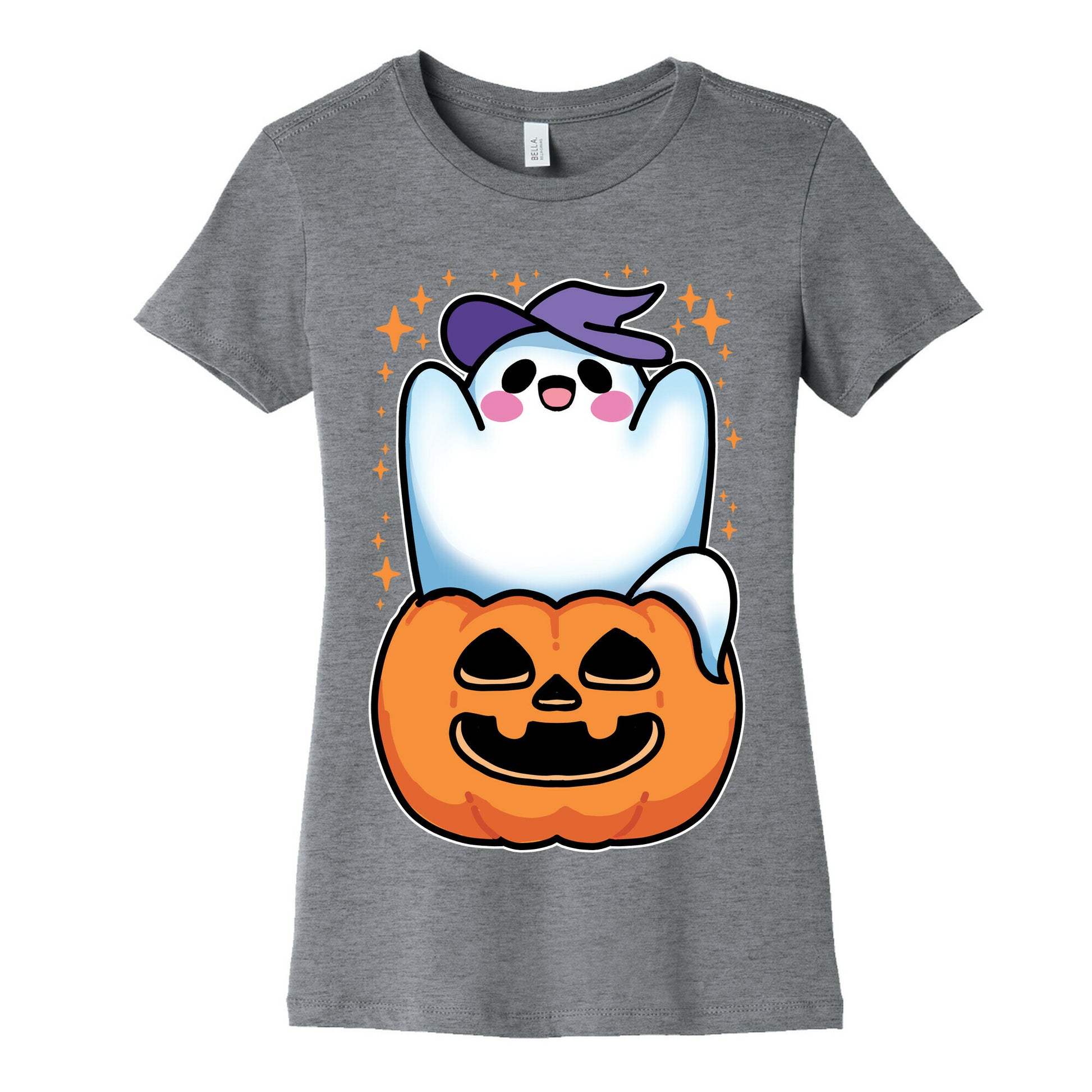 Cute Halloween Ghost Women's Cotton Tee