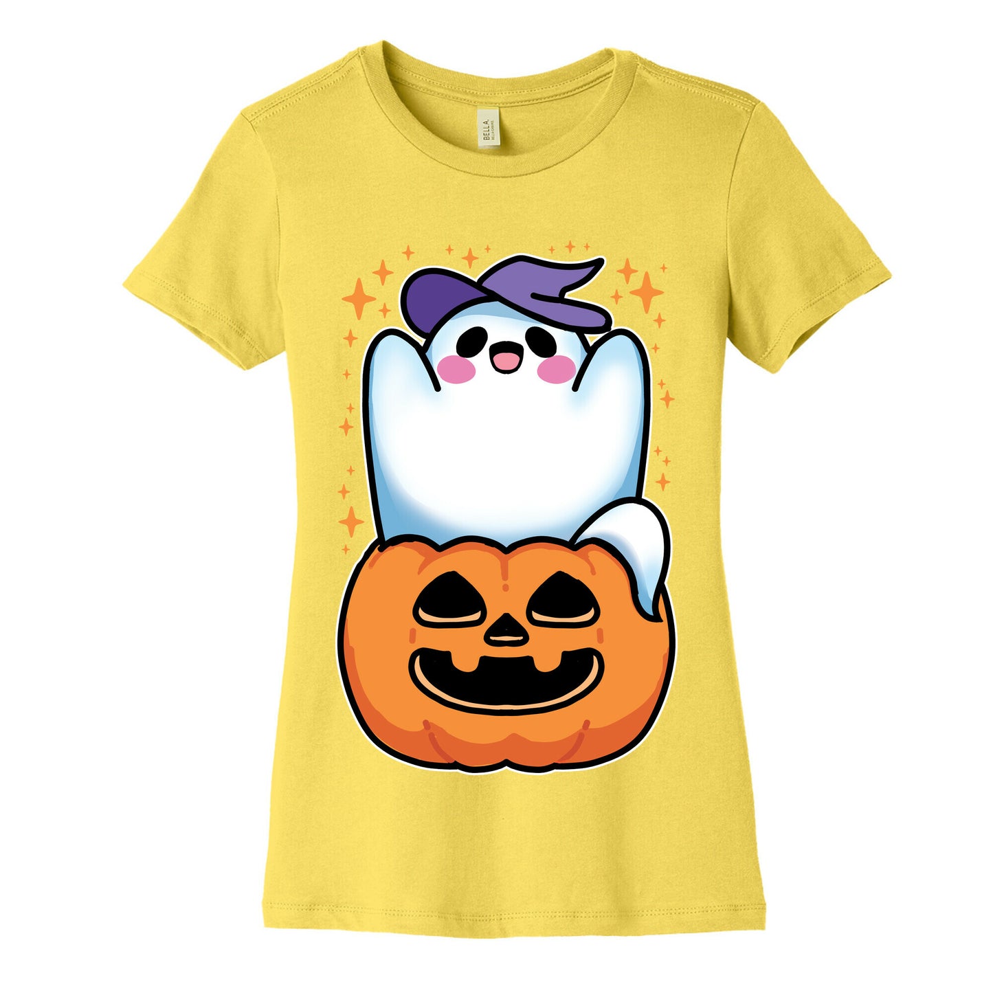 Cute Halloween Ghost Women's Cotton Tee