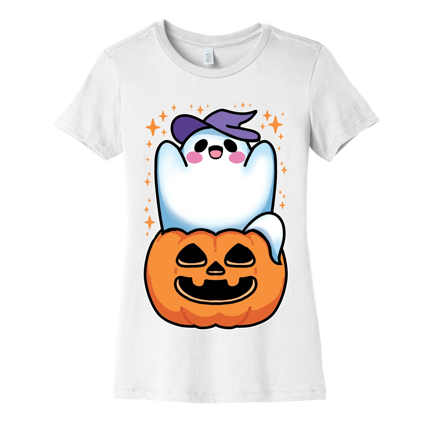 Cute Halloween Ghost Women's Cotton Tee