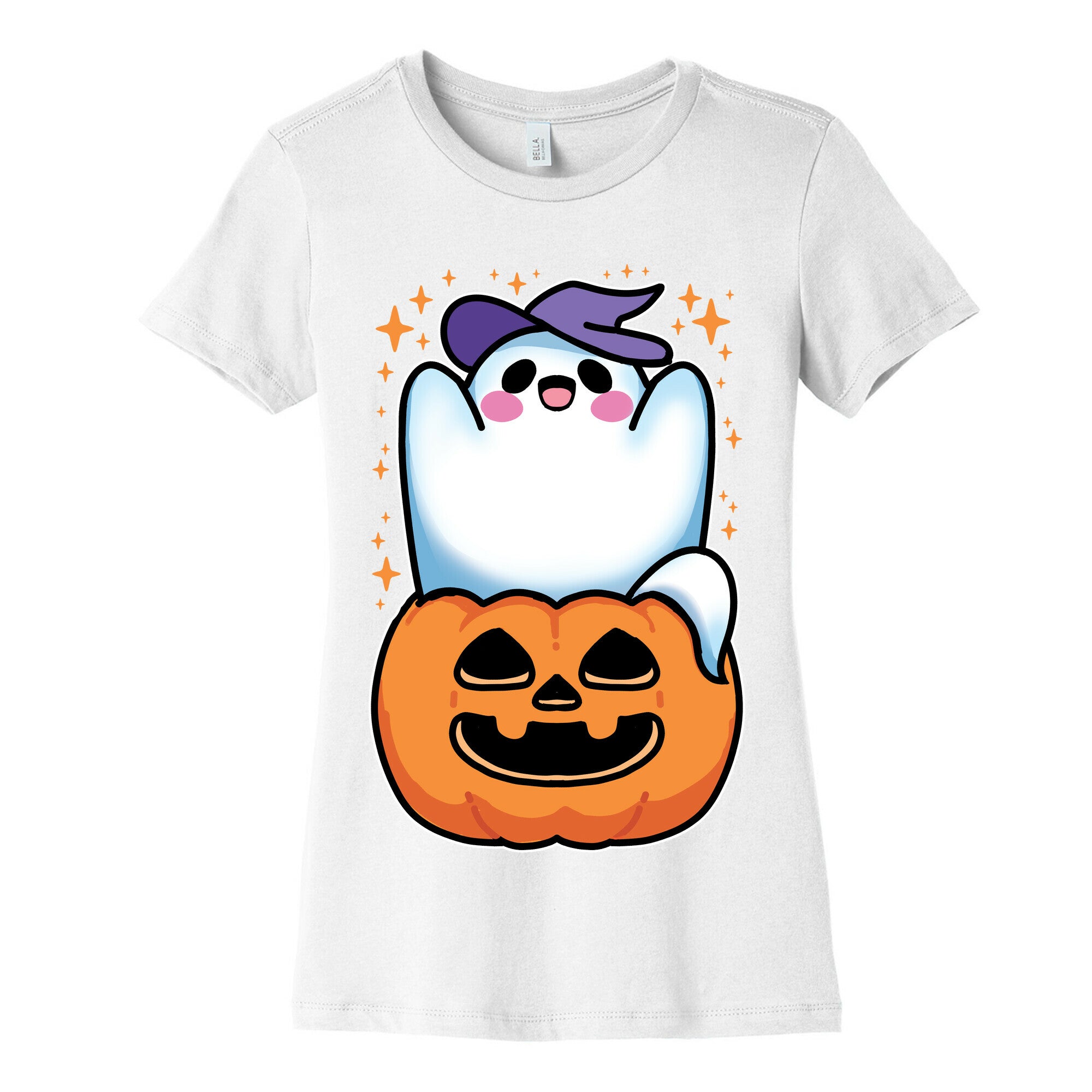 Cute Halloween Ghost Women's Cotton Tee