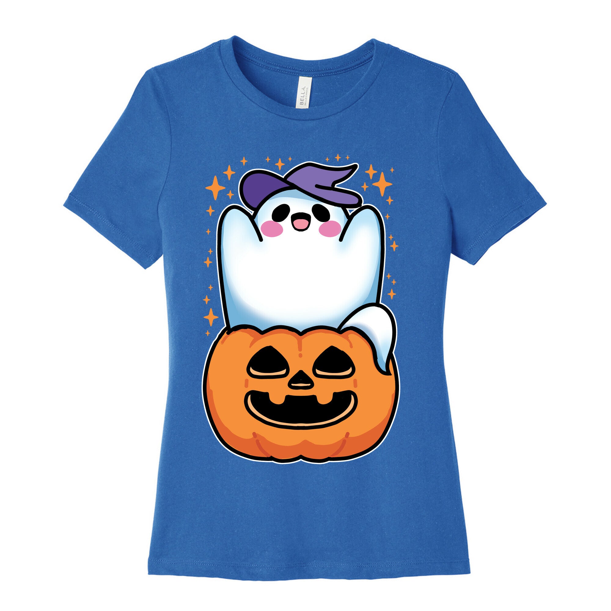 Cute Halloween Ghost Women's Cotton Tee