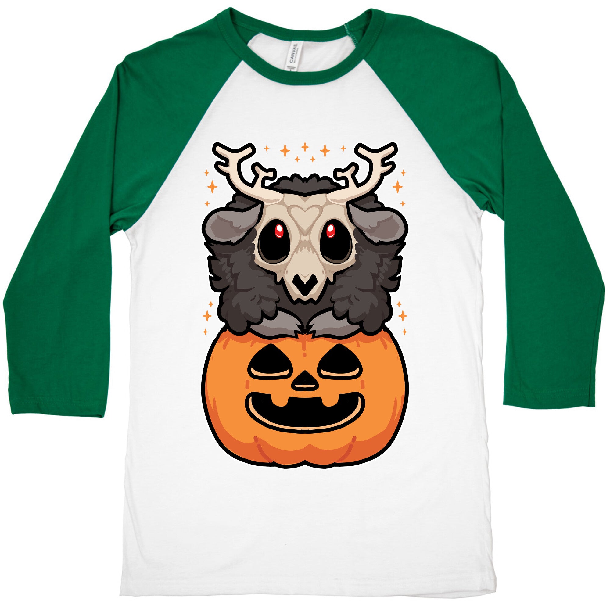 Cute Halloween Wendigo Baseball Tee
