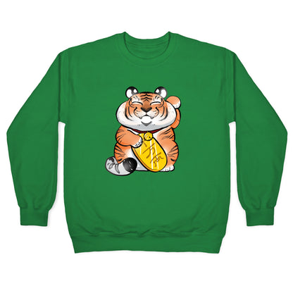 Lucky Tiger Crewneck Sweatshirt