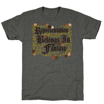 Representation Belongs In Fantasy Unisex Triblend Tee
