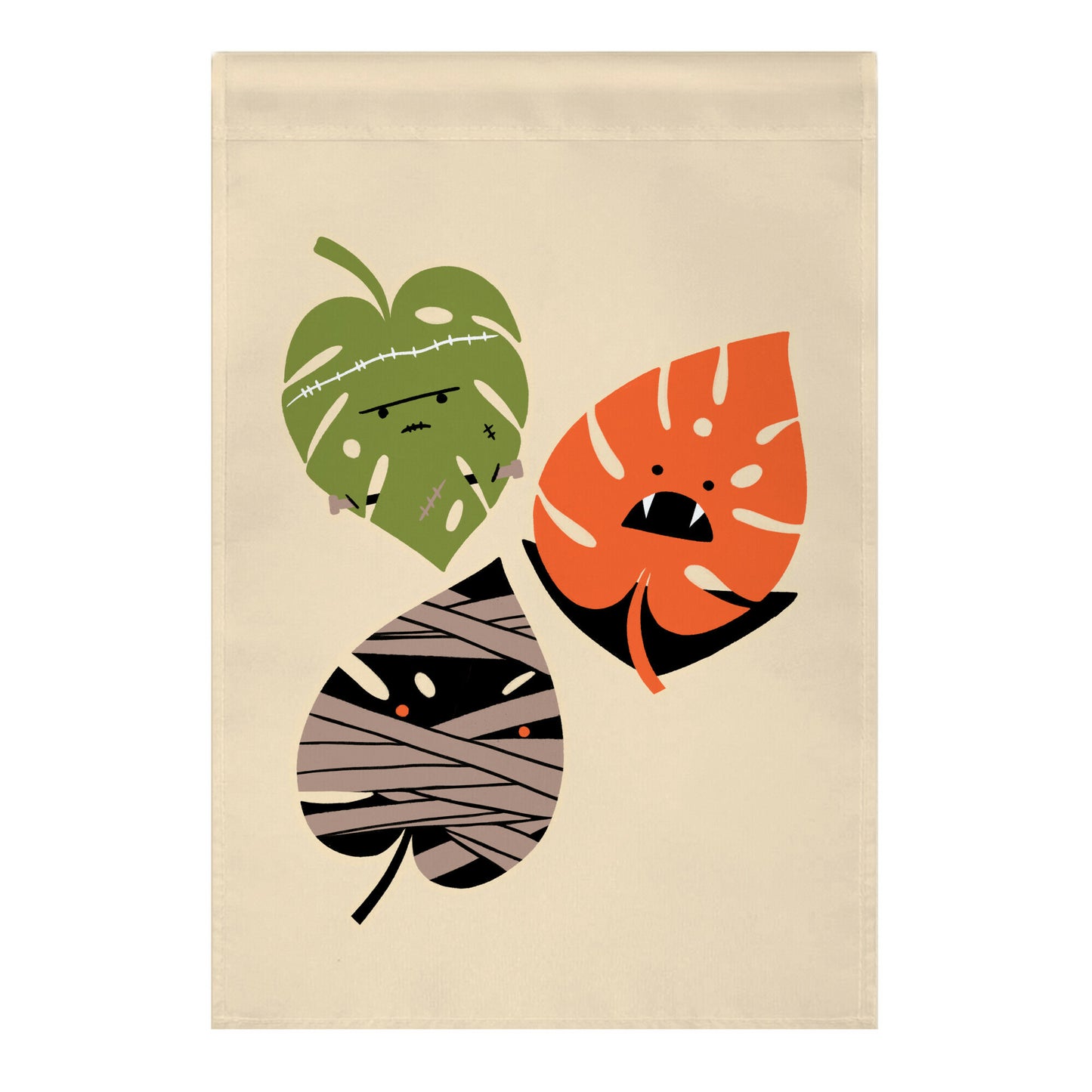 Classic Monstera Monsters Garden Flag