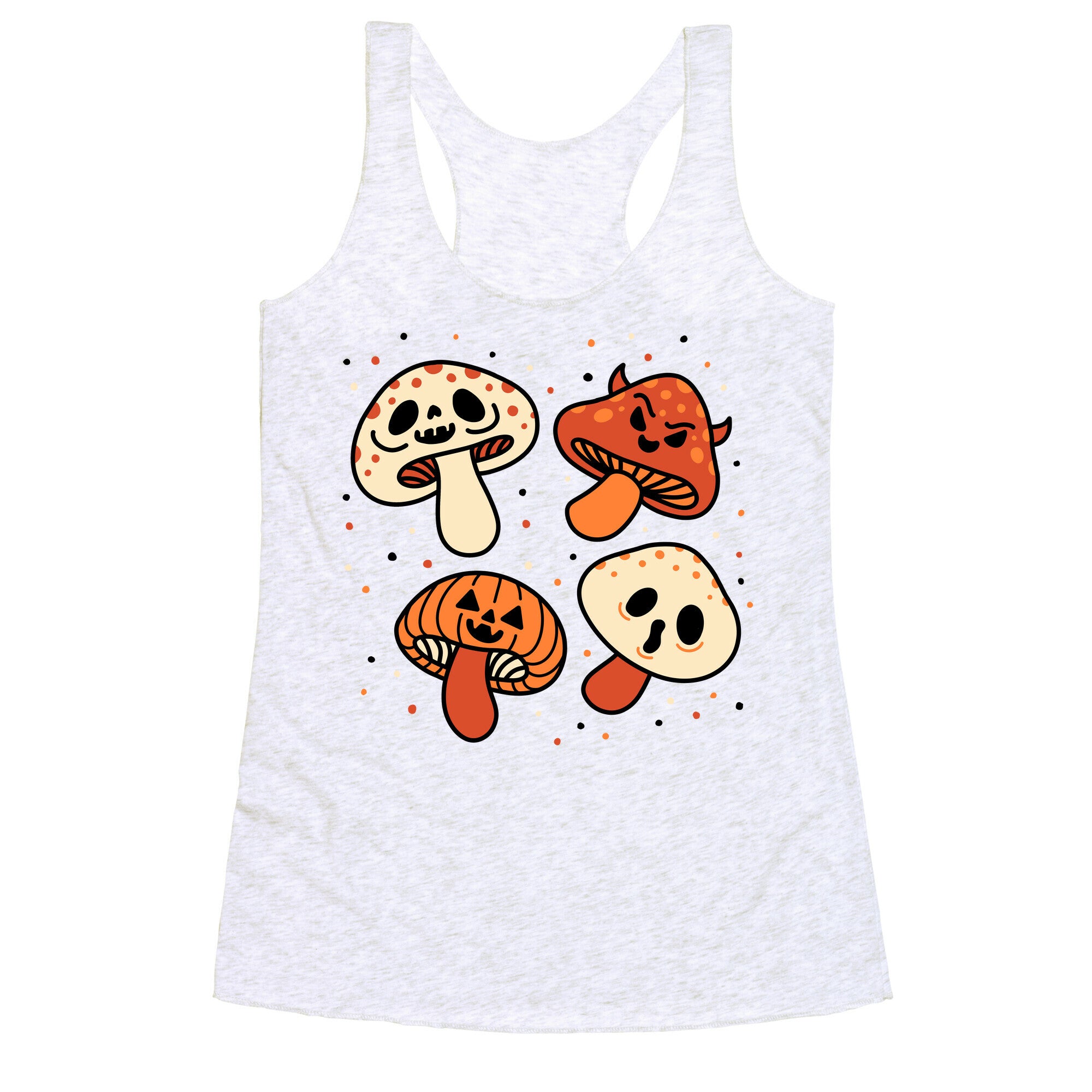 Spooky Mushrooms Racerback Tank