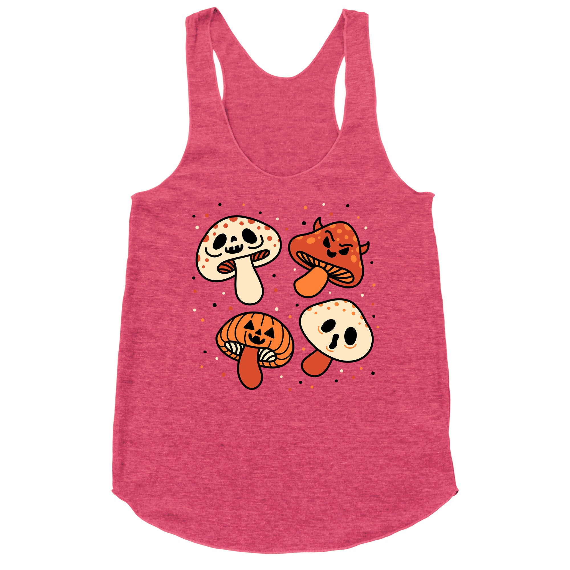 Spooky Mushrooms Racerback Tank