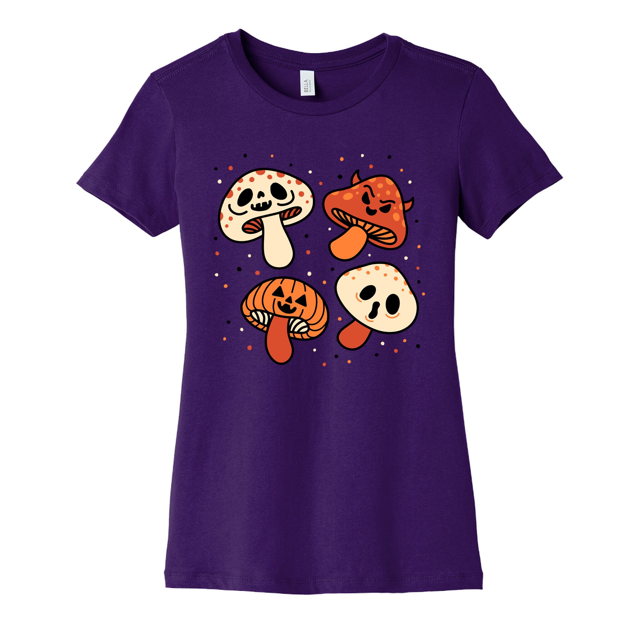 Spooky Mushrooms Women's Cotton Tee